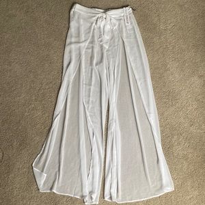 Slit Leg Swim Coverup Pants